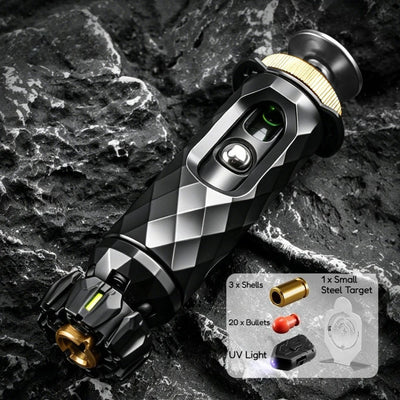 🔫 Kovinski Launcher Fidget Pistol Set – mehanska antistresna igrača