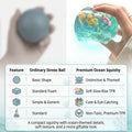 Ocean Shells Squishy Stress Balls Fidget Toy Super Soft Transparent Star Maltose Cubes Squeeze Fidget Toy Adult Stress Relief