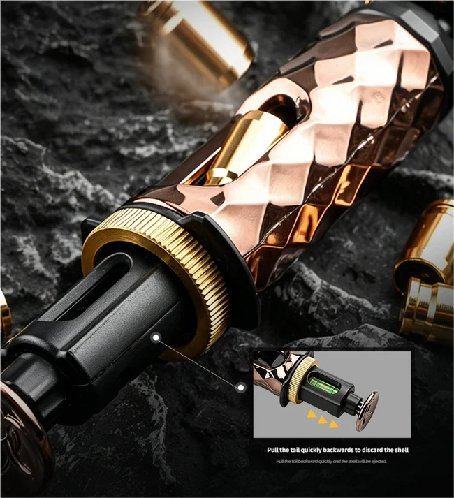 🔫 Kovinski Ratchet Fidget Gun – mehanska antistresna igrača