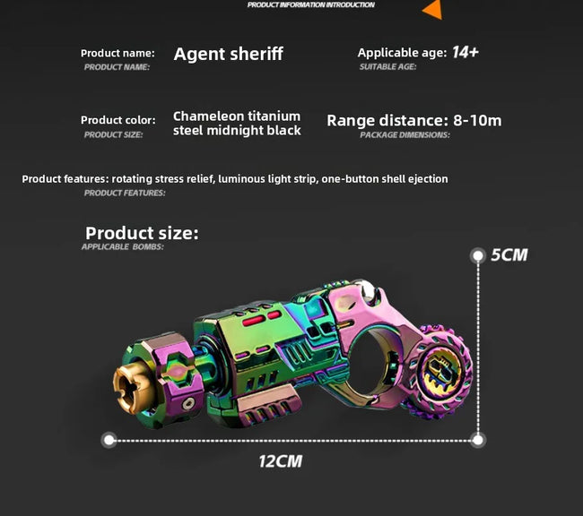 ⚙️ Mini kovinski EDC Fidget Spinner – mehanska antistresna igrača