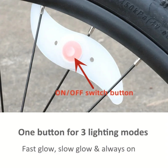 LED lučke za napere kolesa – barvne