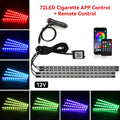 RGB LED ambientna osvetlitev za avto 36/48/72 LED – fotografija izdelka