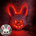 LED svetleča maska zajec/medved za Halloween – različica B