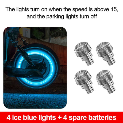LED lučka za ventil pnevmatike – 7 barv – fotografija izdelka