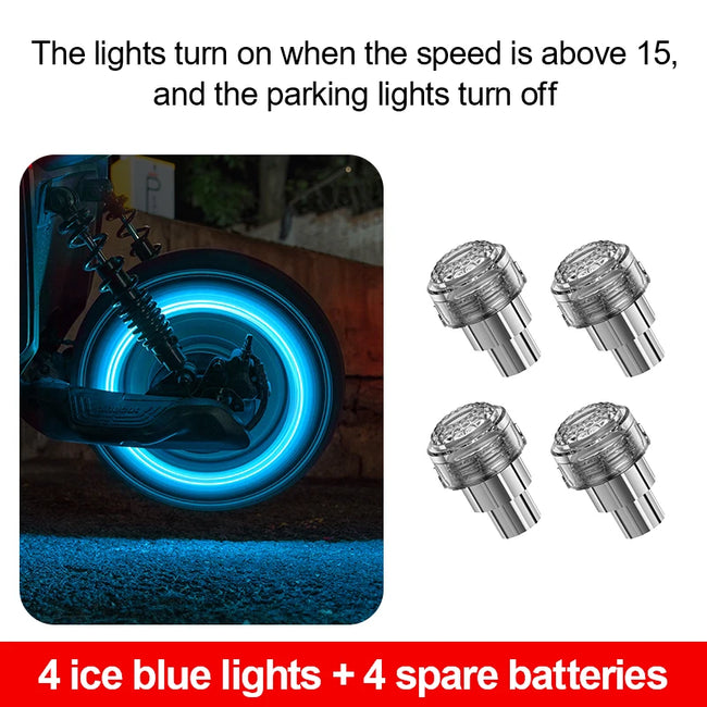 LED lučka za ventil pnevmatike – 7 barv – fotografija izdelka