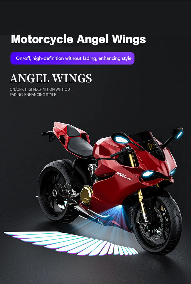 LED projekcijske luči Angel Wings za motor – 2 kosa – fotografija izdelka