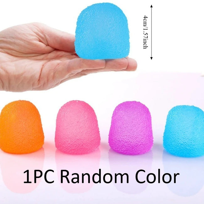 🧊 Modri Squishy Toy Mochi – prosojna antistresna igračka