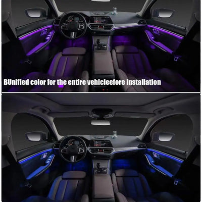 RGB LED ambientna osvetlitev za avto 2-v-1 ali 6-v-1 – fotografija izdelka