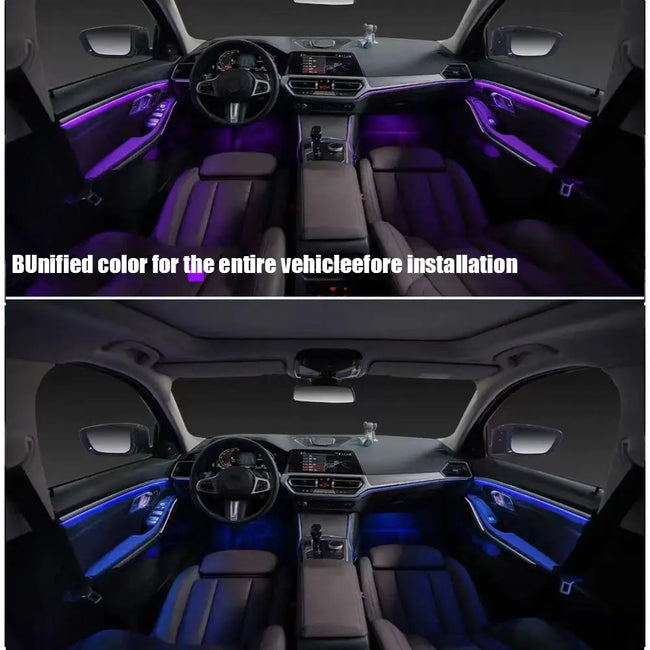 RGB LED ambientna osvetlitev za avto 2-v-1 ali 6-v-1 – fotografija izdelka