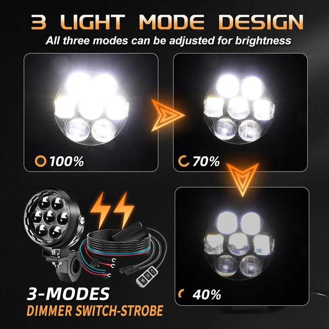CO LIGHT LED delovna in meglenka za motor 4–4,5" – fotografija izdelka
