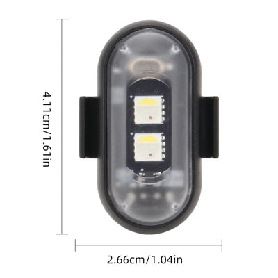 Brezžična LED opozorilna utripalka 1–6 kosov z USB polnjenjem – fotografija izdelka