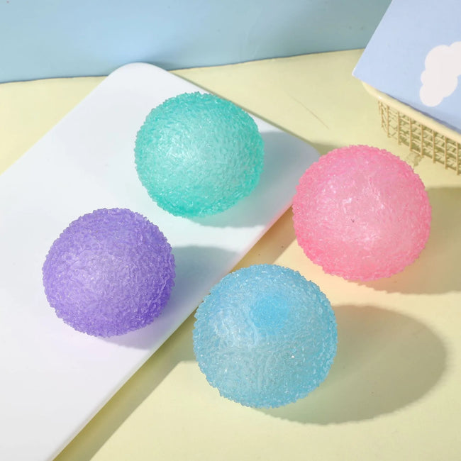 🧊 Modri Squishy Toy Mochi – prosojna antistresna igračka