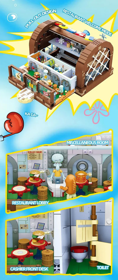 SpongeBob Krusty Krab – gradbeni komplet – slika 16