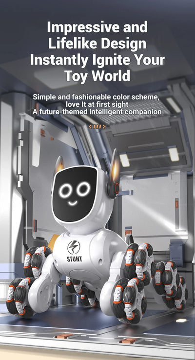 🤖 8-Kolesni RC robotski pes z gestami