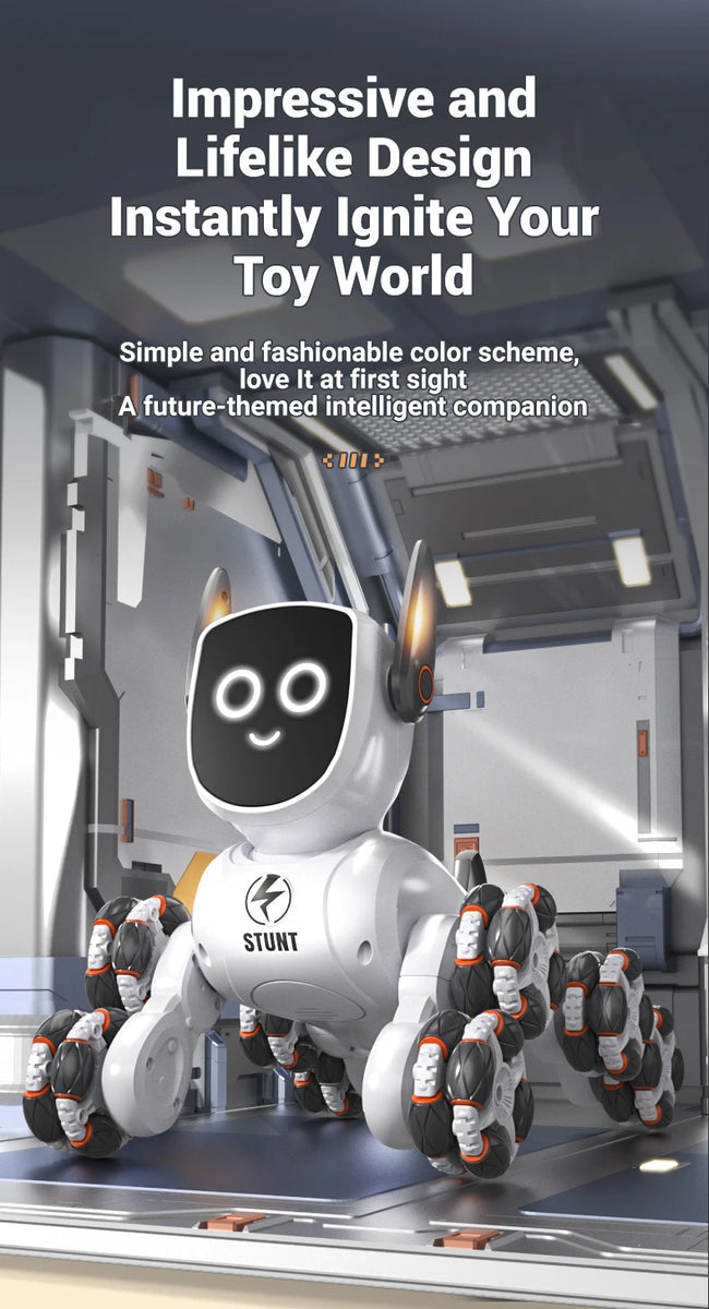 🤖 8-Kolesni RC robotski pes z gestami
