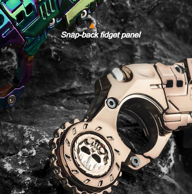🔫 Kovinski EDC Fidget Pistol – mehanska antistresna igrača