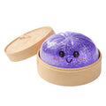 HOT Realistic Giant Dumpling Squeeze Toy with Bamboo Steamer Soft TPR Dough Ball Decompression Fidget Toy Creative Funny Gift