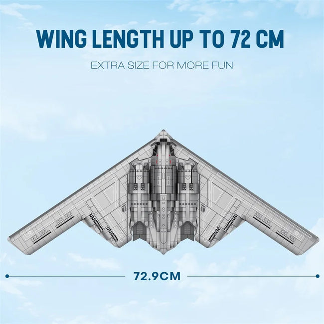 2063-delni B-2 Stealth – gradbeni model letala – slika 6