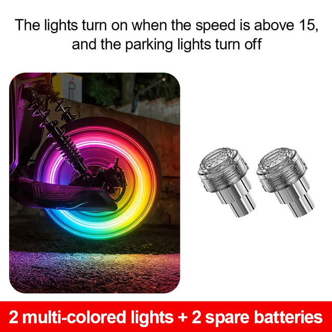LED lučka za ventil pnevmatike – 7 barv – fotografija izdelka