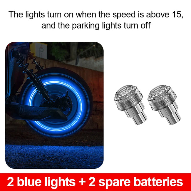LED lučka za ventil pnevmatike – 7 barv – fotografija izdelka