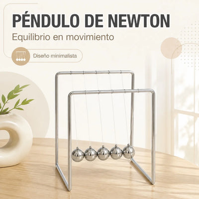 ⚙️ Newtonovo nihalo – 5 kovinskih kroglic, namizna antistresna igrača