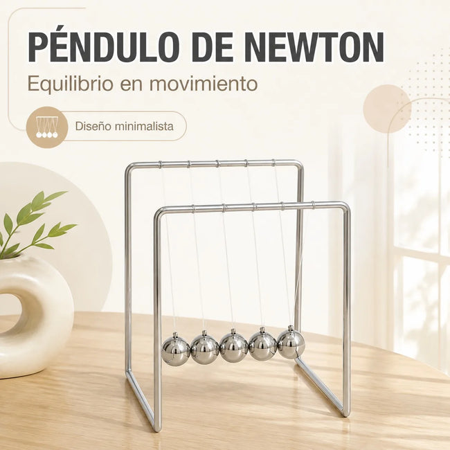 ⚙️ Newtonovo nihalo – 5 kovinskih kroglic, namizna antistresna igrača
