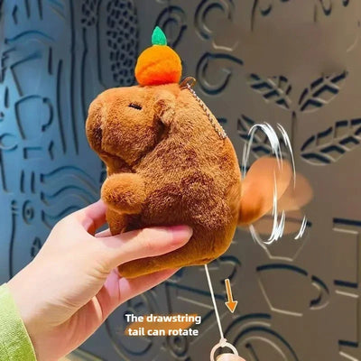 23CM Kawaii Anime Capybara Bread Plush Toy Creative Stuffed Animals Capybara Toast Doll Girl Birthday Toys Girlfriend Cute Gifts