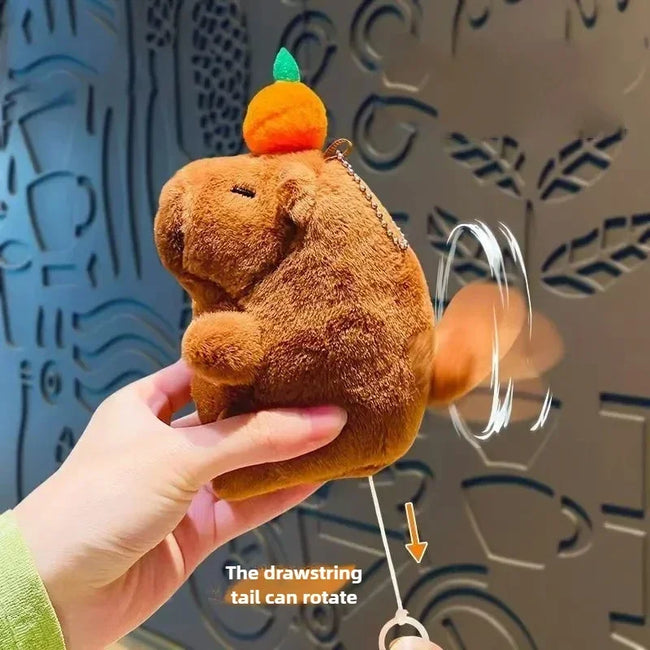 23CM Kawaii Anime Capybara Bread Plush Toy Creative Stuffed Animals Capybara Toast Doll Girl Birthday Toys Girlfriend Cute Gifts