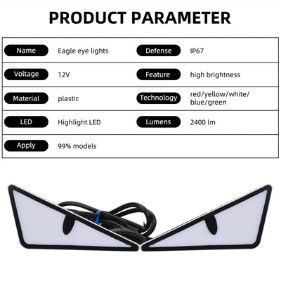 LED Demon Eye luči za motor in avto – 2 kosa – fotografija izdelka