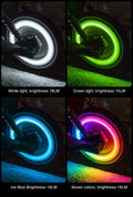 LED lučka za ventil pnevmatike – 7 barv – fotografija izdelka