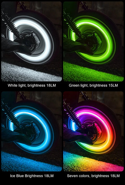 LED lučka za ventil pnevmatike – 7 barv – fotografija izdelka