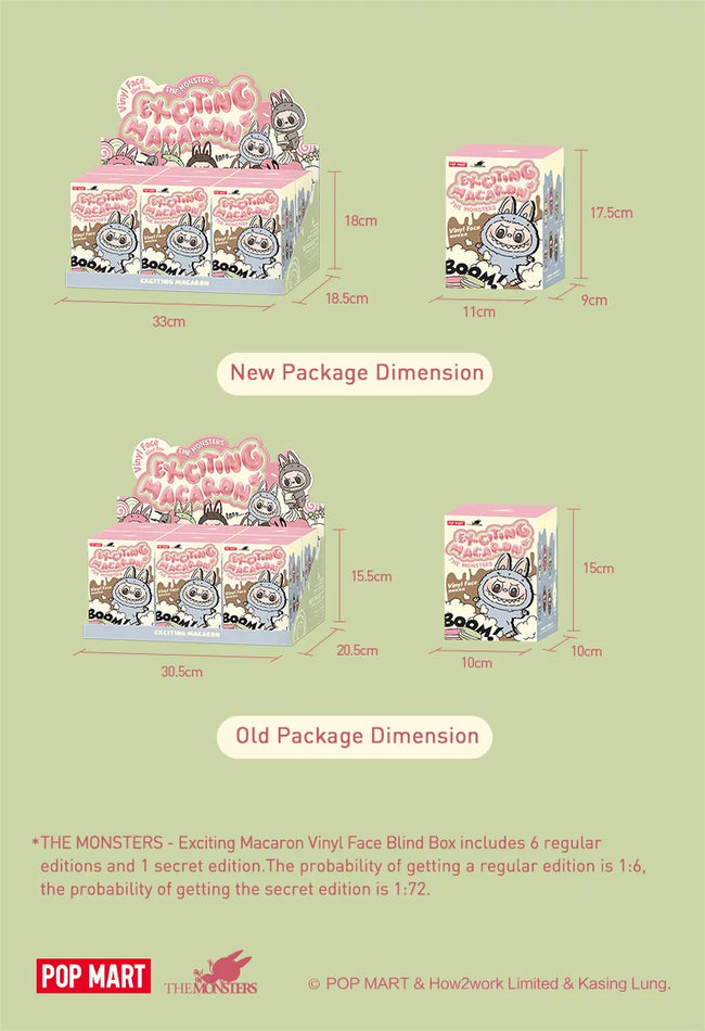 🍬 POP MART LABUBU THE MONSTERS – Exciting Macaron Mystery Box 🎁
