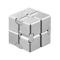 🧊 Kovinski Infinity Fidget Cube – antistresna igrača