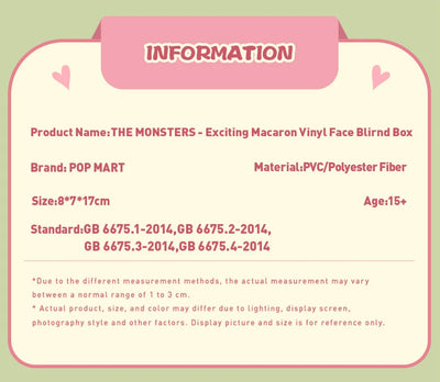 🍬 POP MART LABUBU THE MONSTERS – Exciting Macaron Mystery Box 🎁
