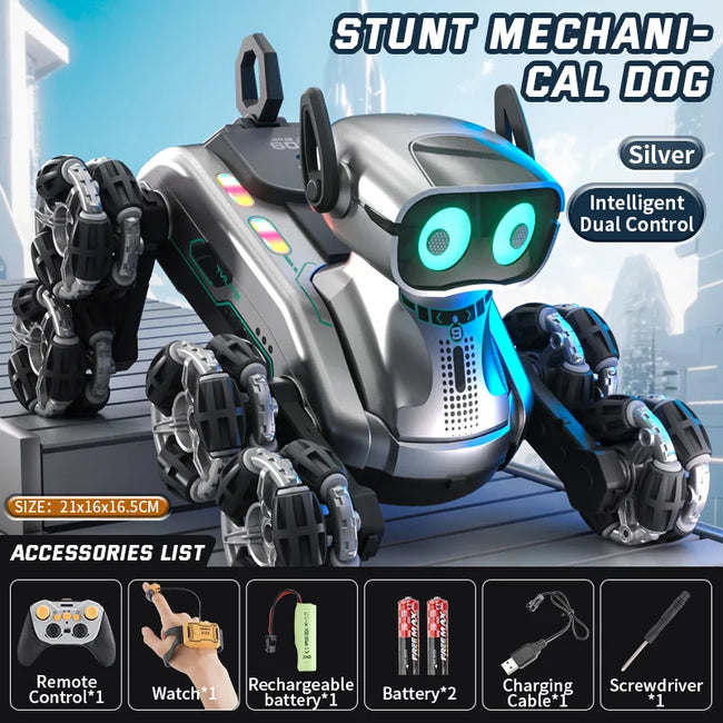 🤖 **RC robotski pes z upravljanjem z gestami in 8 kolesi** 🐶