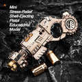 🔫 Kovinski Launcher Fidget Pistol Set – mehanska antistresna igrača
