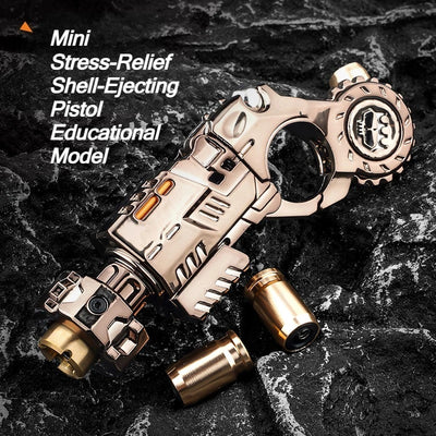 🔫 Kovinski Launcher Fidget Pistol Set – mehanska antistresna igrača