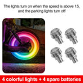 LED lučka za ventil pnevmatike – 7 barv – fotografija izdelka