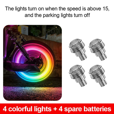 LED lučka za ventil pnevmatike – 7 barv – fotografija izdelka