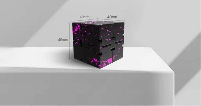 🔄 Kovinski Infinity Magic Cube – mehanska fidget igrača