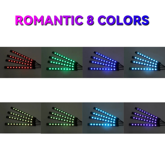 RGB LED ambientna osvetlitev za avto 36/48/72 LED – fotografija izdelka