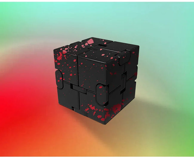 🔄 Kovinski Infinity Magic Cube – mehanska fidget igrača