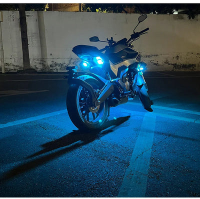 Brezžična LED opozorilna utripalka za avto in motor – fotografija izdelka