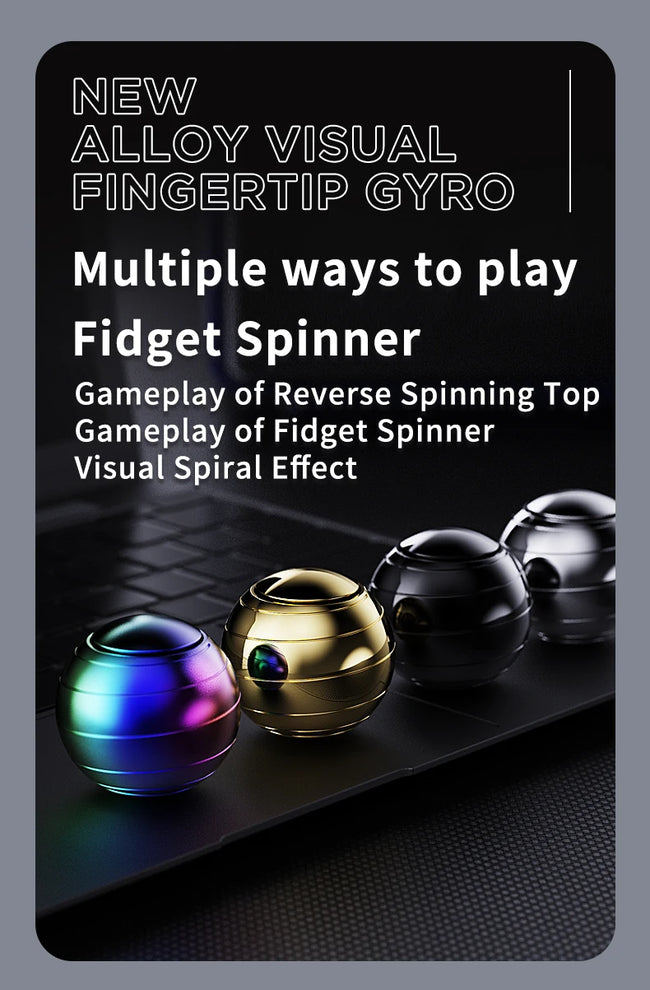 🌀 Premium kovinski EDC Spinner – antistresna fidget igrača