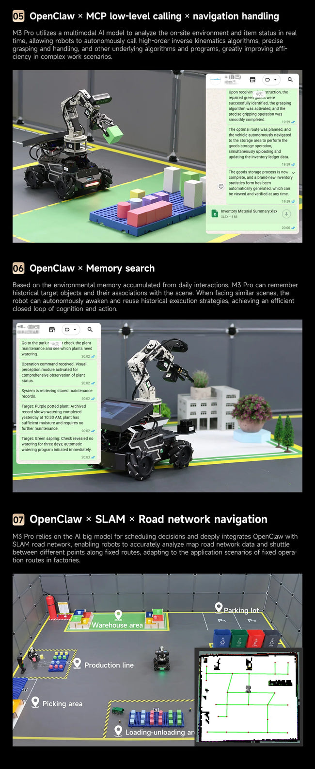 AI robotski avto Yahboom ROSMASTER M3 Pro – ROS2, LiDAR in robotska roka – slika 20