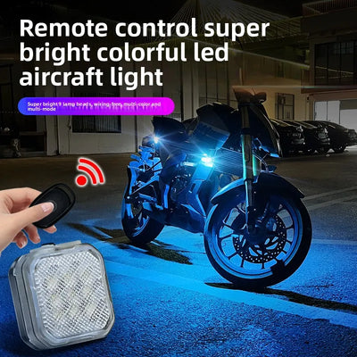 Brezžična LED opozorilna utripalka za avto in motor – fotografija izdelka
