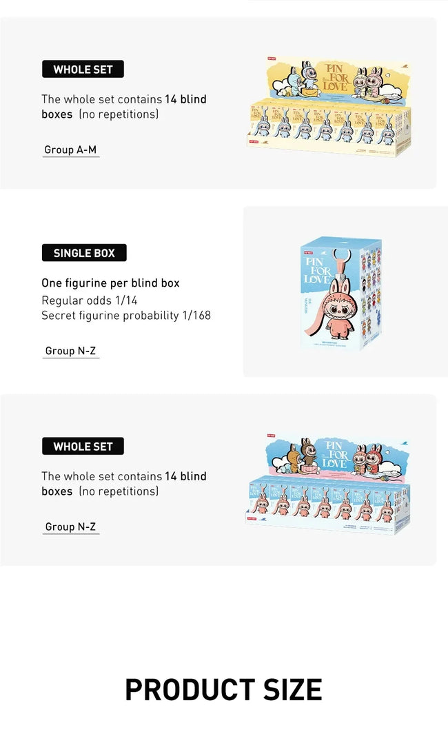 💖 POP MART LABUBU Pin for Love V4 – Mystery Box 🎁
