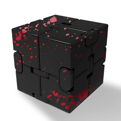 🔄 Kovinski Infinity Magic Cube – mehanska fidget igrača