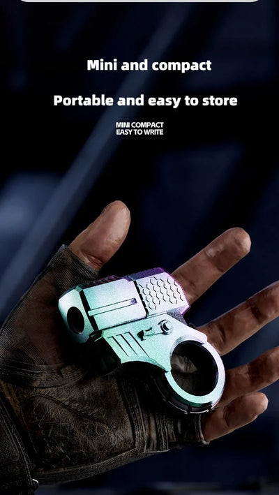 🔫 Kovinski Ratchet Finger Gun – mehanska antistresna igrača