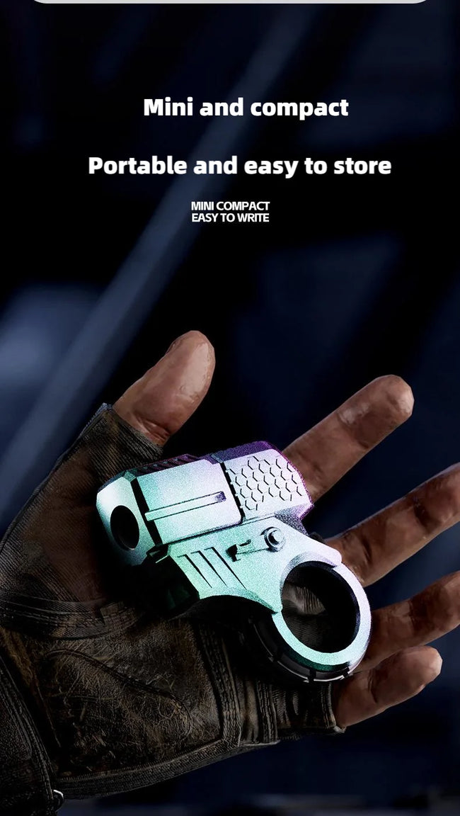 🔫 Kovinski Ratchet Finger Gun – mehanska antistresna igrača
